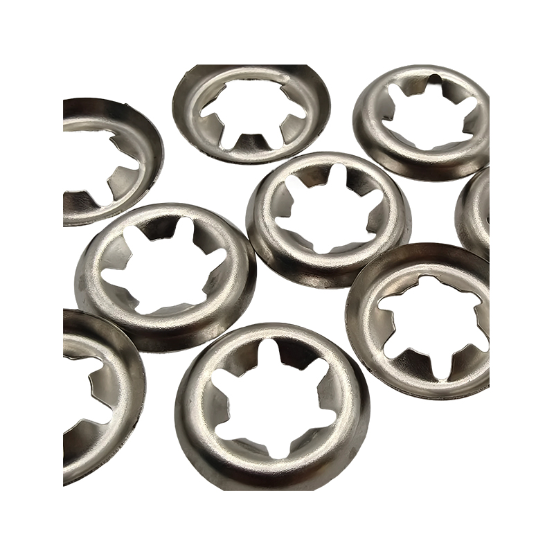 How does the stainless steel bearing clamping ring washer improve bearing stability?